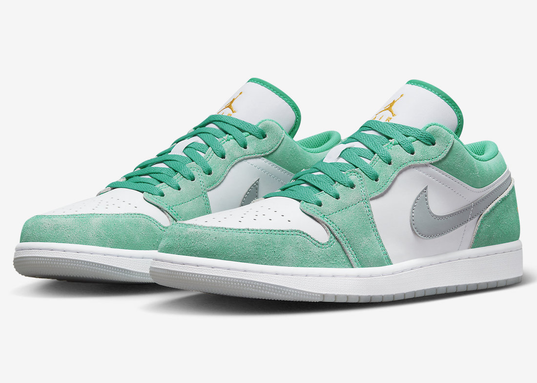 Men's Running Weapon Air Jordan 1 Low 'New Emerald' Shoes 295 Men's Running Weapon Air Jordan 1 Low 'New Emerald' Shoes 295